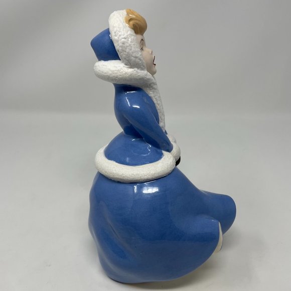 Atlantic Mold Christmas Caroler Girl Hand Paint Glazed Ceramic Vintage Figurine - Picture 6 of 9